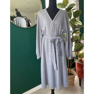 Girl With Curves Wrap Sweater Maxi Dress XL Long Sleeve Belted Midi Fall Capsule